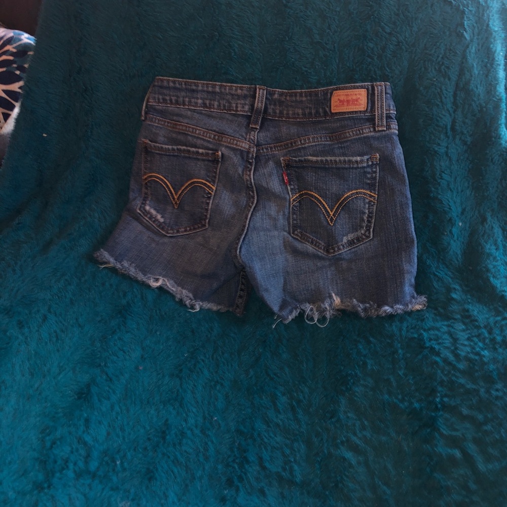 Levi super low womens shorts